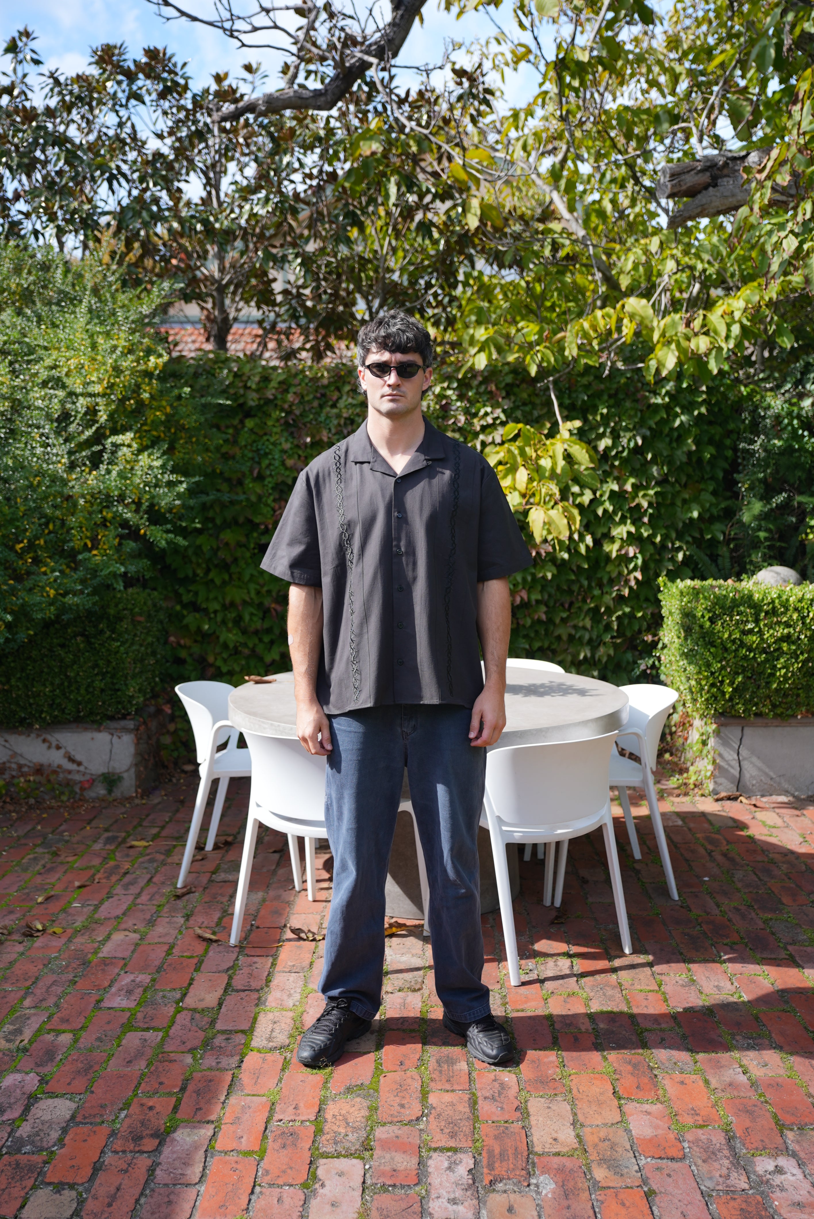 'MELBOURNE' DINNER SHIRT - BLACK