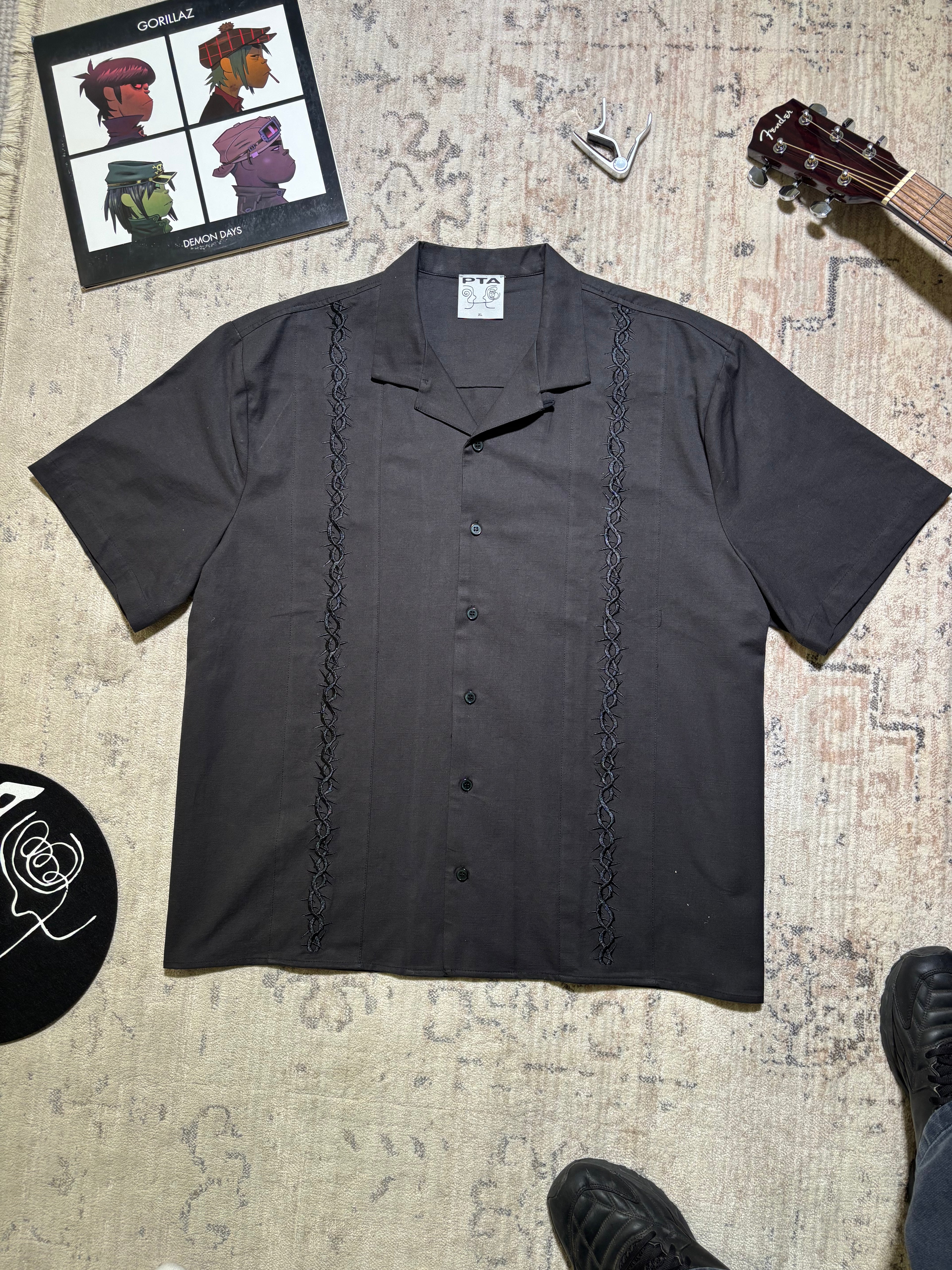 'MELBOURNE' DINNER SHIRT - BLACK