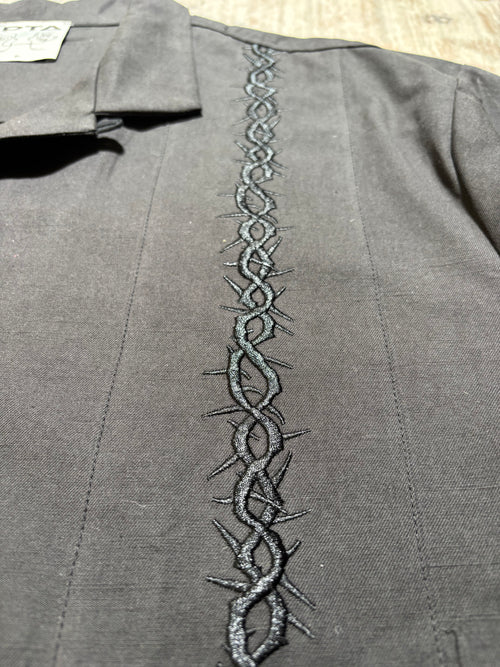 'MELBOURNE' DINNER SHIRT - BLACK